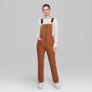 NWOT Khaki Overalls